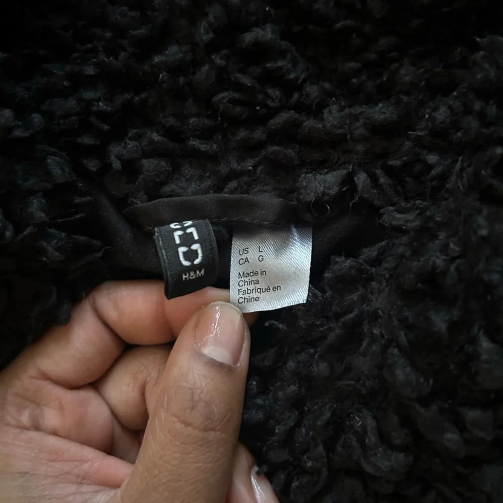 H&M Divided Black Textured Jacket - Picture 3 of 4